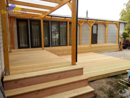 SwedHuus Mobilheimterrasse - Terrassen aus WPC oder Holz für Mobilheim / Tiny Ho
