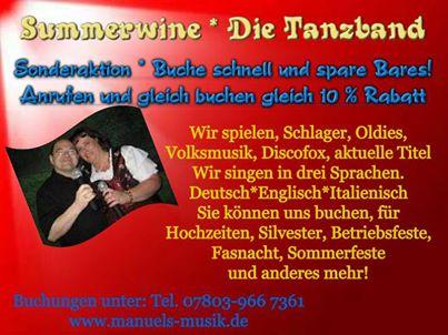 *Summerwine* - Ihre Tanzband