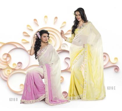 Bollywood SARI INDISCHE PARTY KLEID mit Blusenstoff