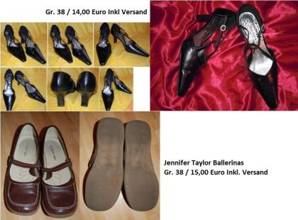 Ballerinas Jennifer Taylor und Pumps Gr 38 - inklusive Versand
