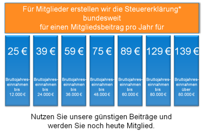 Steuerhilfe günstig ab 25 € 