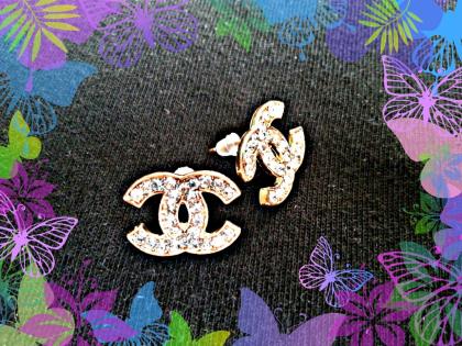 Ohrringe / Ohrstecker Chanel Design Gold NEU