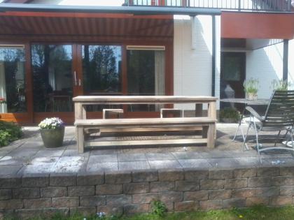 Schöner massiver Bauholz Gartentisch Gera von www.exklusivdutchdesign.de
