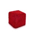 Hocker Sitzhocker Dekohocker Sitzwürfel Würfel Cube Bank Block Shaggy Kunstfell