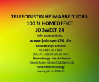 Job Heimarbeit Telefonistin Ravensburg und ü-all Homeoffice Arbeit von zu Hause 