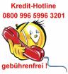 Kredit-Telefon 0800 996 5996 3201 gebührenfrei - auch ohne Schufa