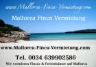 Finca Ferienhäuser  Vermietung Mallorca