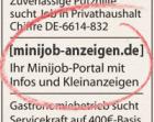 Kostenlose Infos und Stellenanzeigen für Minijobs