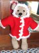 SANTA CLAUS - TEDDYBÄR  HANDARBEIT  NEU