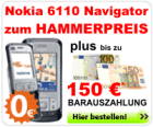 Nokia 6110 Navigator + 150 Cas