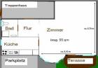 Sinsheim-Dühren, helle 1 ZKB 55 m  EG, 240 KM 80 NK 2 MM, Terasse, Stellplatz, K