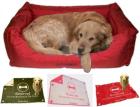 Arwedson Top Set Hundebett Sportive Rot S mit Hunde Kuscheldecke Reserved