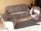 Hochwertige, gepflegte, Sofagarnitur 3 Sitzer Couch (mit Bettfunktion) + 2 Sesse