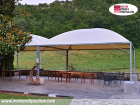 Pavillon 6x6 Überdachung Pagodenzelt Festzelt Pvc Terrassendach Pergola Terrasse