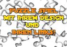 FLASH PUZZLE-SPIEL MIT IHREM DESIGN, IHREM LOGO UND LINKS ZU IHRER WEBSITE