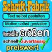 AUFKLEBER SCHRIFTZUG SELBST GESTALTEN - SCHRIFT-FABRIK.DE