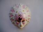 Venezianische Maske 15cm X 13 cm Keramik handgemalt