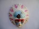 Maske Venezianisch 15cm X 13cm Keramik handgemalt