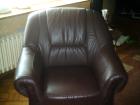 Sofa Garnitur 3er 2er u.1 Sessel  in Leder