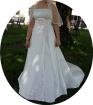 A-Linien -Brautkleid, creme  Gr. 38-40 