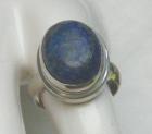 Ring, 925 silber mit gefassten Lapislazuli