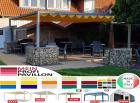 Pergola 7x3 Pavillon Zelt Restaurant personalisierte Farbe Stahl Pvc Café Garten