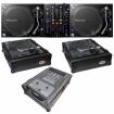 (2) Pioneer PLX-1000 Direct Drive Turntables with DJM-450 2-Channel Mixer & 