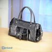 Handtasche Kroko schwarz online