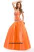 Exklusives Abendkleid2021 in Orange