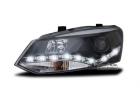 Scheinwerfer Set Tagfahrlicht Optik VW Polo (6R) black