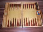 Antikes Backgammon, komplett mit Holzkoffer