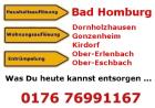 WOHNUNGSAUFLÖSUNGEN - HAUSHALTSAUFLÖSUNGEN - ENTRÜMPELUNGEN  -  Tel.:0176 769911