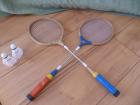 Vintage Federballschläger aus Holz! Antik,Badminton sport,fitness