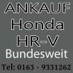 Auto verkaufen Honda HR-V - Motorschaden & Unfallschaden