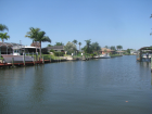 Florida, Cape Coral, Villa mit Schwimmbad. Kanal mit Meerzugang