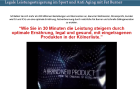 Legale Leistungssteigerung im Sport und Anti Aging mit Fat Burner