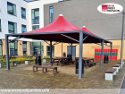 Pavillon 5x6 Überdachung Pagodenzelt Festzelt Pvc Terrassendach Pergola Terrasse