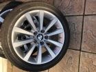 4 gebrauchte BMW Leichtmetall-Räder, 328 V-Speiche, Silber, 18 Zoll, incl. Reife