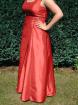 Abendkleid Ballkleid rot Größe 42 44 A-Linie 1x getragen wie neu