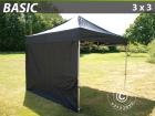 Faltzelt FleXtents 3x3 m basic Schwarz