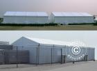 Zelthalle Lagerhalle Aluminium PRO 12x12 m