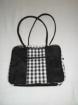 **Neu * Henkeltasche & Rucksack in schwarz weiss Textil