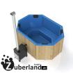 Badezuber, Zuber, Pool, Whirlpool GFK 2, 4x1, 8m mit Thermoholzumrandung