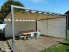 Pergola 7x5 Pavillon Zelt Restaurant personalisierte Farbe Stahl Pvc Café Garten