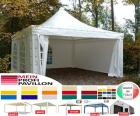 Pavillon 3x3 Garten Zelt Hotel Dach Pagodenzelt Pvc Terrasse