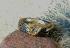 Unikat Ring Mokume Gane Diamant