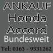 Auto verkaufen Honda Accord - Motorschaden & Unfallschaden