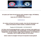 Ich kaufe Tickets für das Champions League Finale