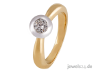 Sonderpreis 999€: Solitäre Diamantring, 1 X Brillant 0,45 ct. W-P1, 14 Karat Gol