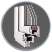 NEUE Kunststofffenster PRIME System: Uw=0,76, 7-kammersystem, Bautiefen 93 mm